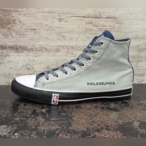 Converse Chuck Taylor All Star Shoes Sz 10 Philadelphia 76ers NBA 164503C